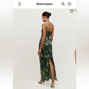 Reformation Frankie Silk Dress